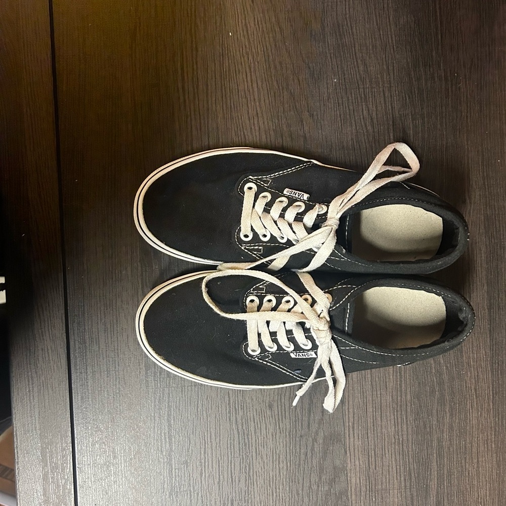 Vans Black Canvas Sneakers